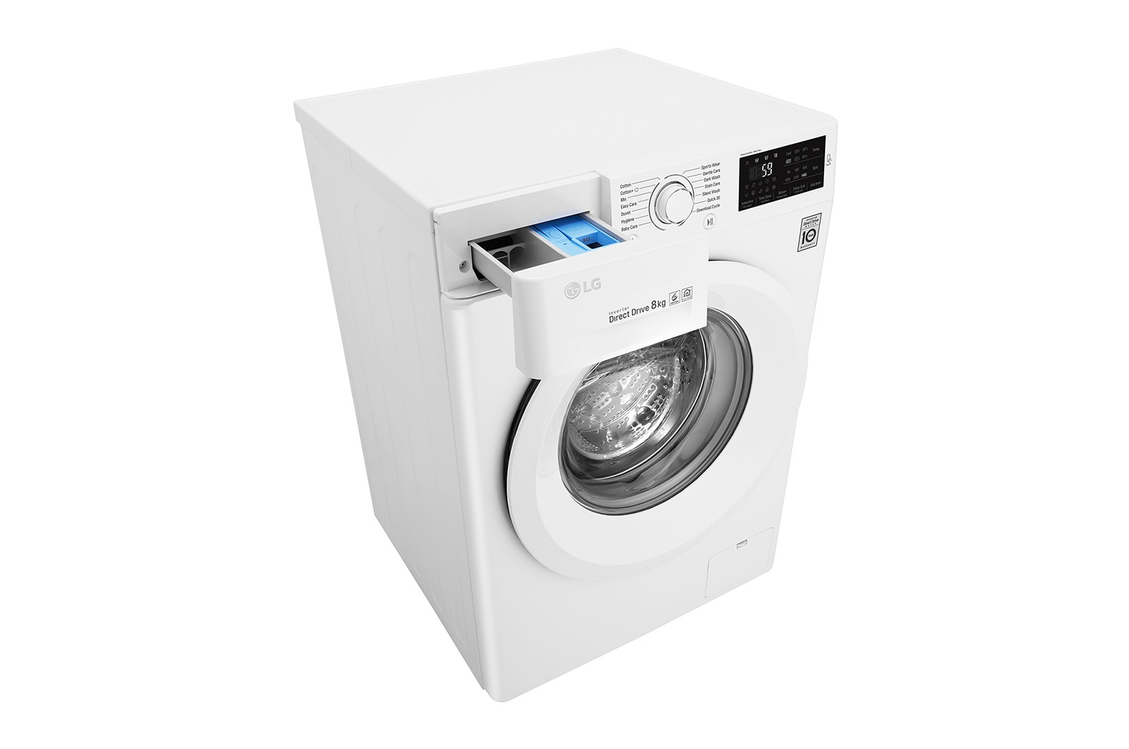 LG Lavatrice 8 kg Oblò Bianco, F4J5TN3W
