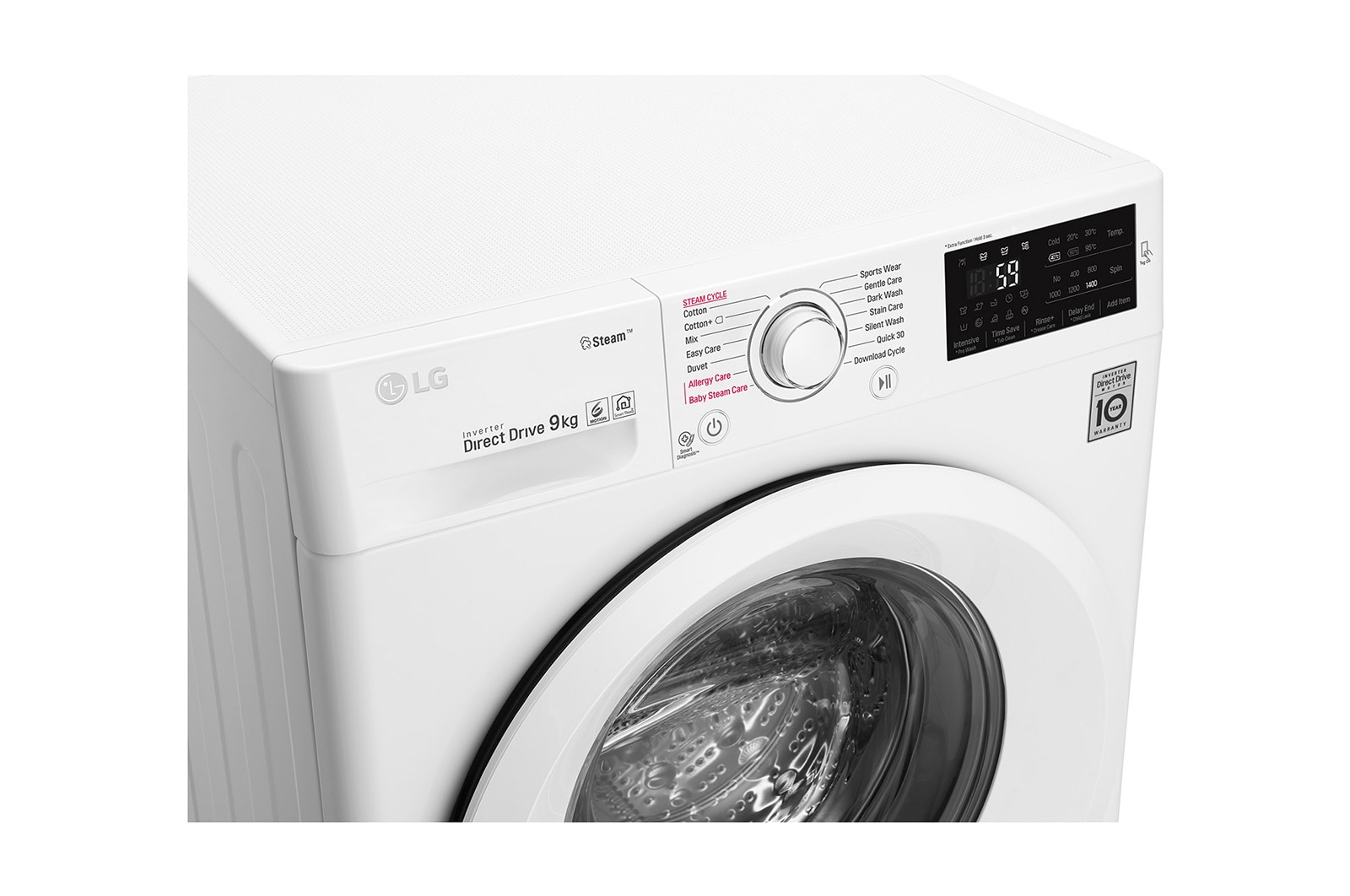 LG Lavatrice 9kg Lavaggio a vapore, F4J5VY3W