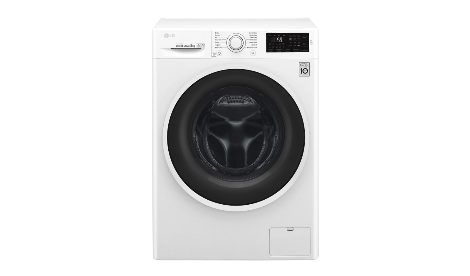 LG Lavatrice 8 kg Oblò Ring White, F4J6TN0W