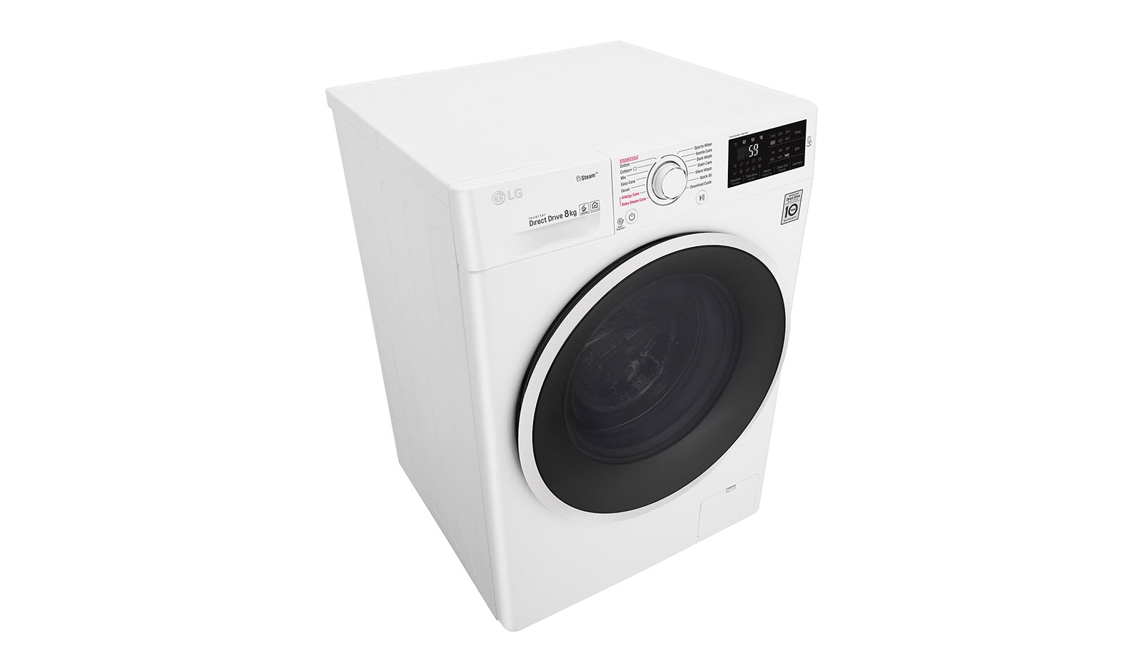 LG Lavatrice 8 kg Oblò Ring White, F4J6TN0W