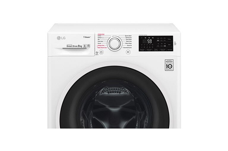 LG Lavatrice 8 kg Oblò Ring White, F4J6TN0W