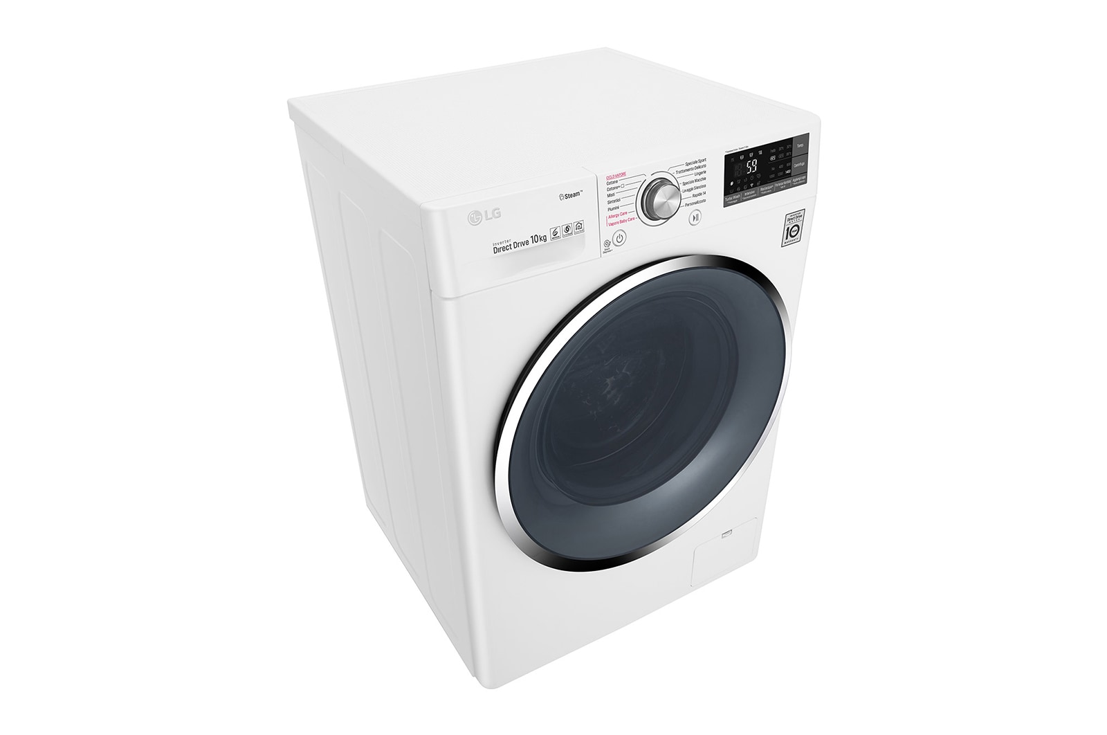 LG Lavatrice Smart TurboWash™ 10 kg  Lavaggio a vapore Oblò Inox, F4J7JY2W