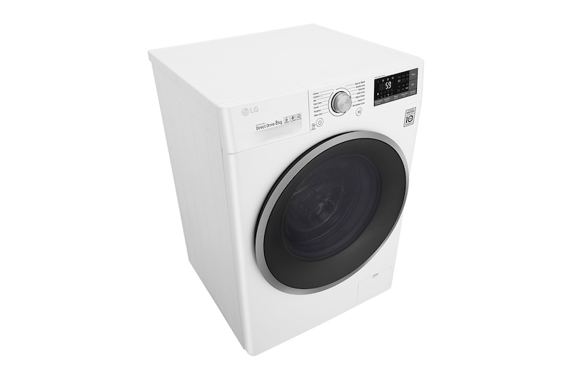LG Lavatrice Smart TurboWash™ 8 kg Oblò Ring Silver Cromato, F4J7TN1W