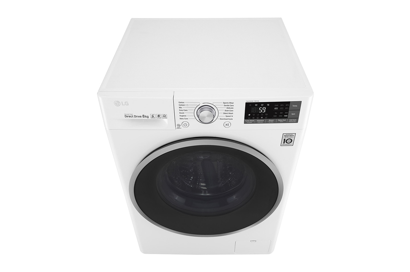 LG Lavatrice Smart TurboWash™ 8 kg Oblò Ring Silver Cromato, F4J7TN1W