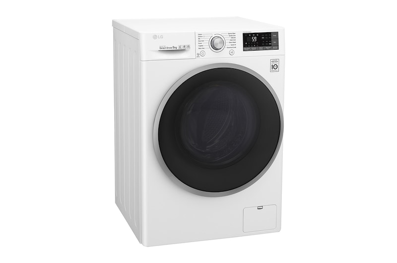LG Lavatrice Smart TurboWash™ 8 kg Oblò Ring Silver Cromato, F4J7TN1W