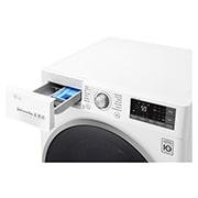 LG Lavatrice Smart TurboWash™ 8 kg Oblò Ring Silver Cromato, F4J7TN1W