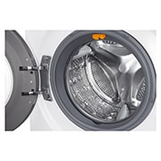 LG Lavatrice Smart TurboWash™ 8 kg  Lavaggio a vapore Oblò Ring Silver Cromato, F4J7TY1W