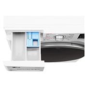 LG Lavatrice Smart TurboWash™ 8 kg  Lavaggio a vapore Oblò Ring Silver Cromato, F4J7TY1W