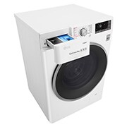 LG Lavatrice Smart TurboWash™ 8 kg  Lavaggio a vapore Oblò Ring Silver Cromato, F4J7TY1W