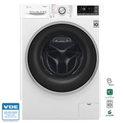 LG Lavatrice Smart TurboWash™ 9 kg  Lavaggio a vapore Oblò Ring Silver Cromato, F4J7VY1W