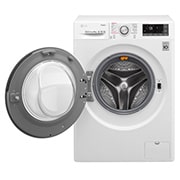 LG Lavatrice Smart TurboWash™ 9 kg  Lavaggio a vapore Oblò Ring Silver Cromato, F4J7VY1W