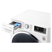 LG Lavatrice Smart TurboWash™ 9 kg  Lavaggio a vapore Oblò Ring Cromato, F4J8VS2W