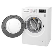 LG Lavatrice Smart TurboWash™ 9 kg  Lavaggio a vapore Oblò Ring Cromato, F4J8VS2W