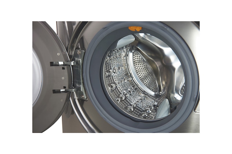 LG Lavatrice Smart TurboWash™ 10 kg Lavaggio a vapore Oblò Ring Cromato, F4J9JS2T