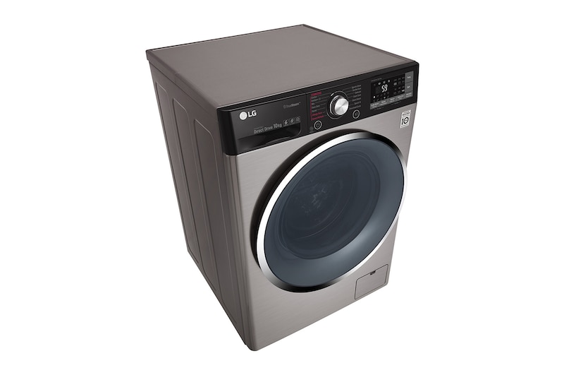 LG Lavatrice Smart TurboWash™ 10 kg Lavaggio a vapore Oblò Ring Cromato, F4J9JS2T