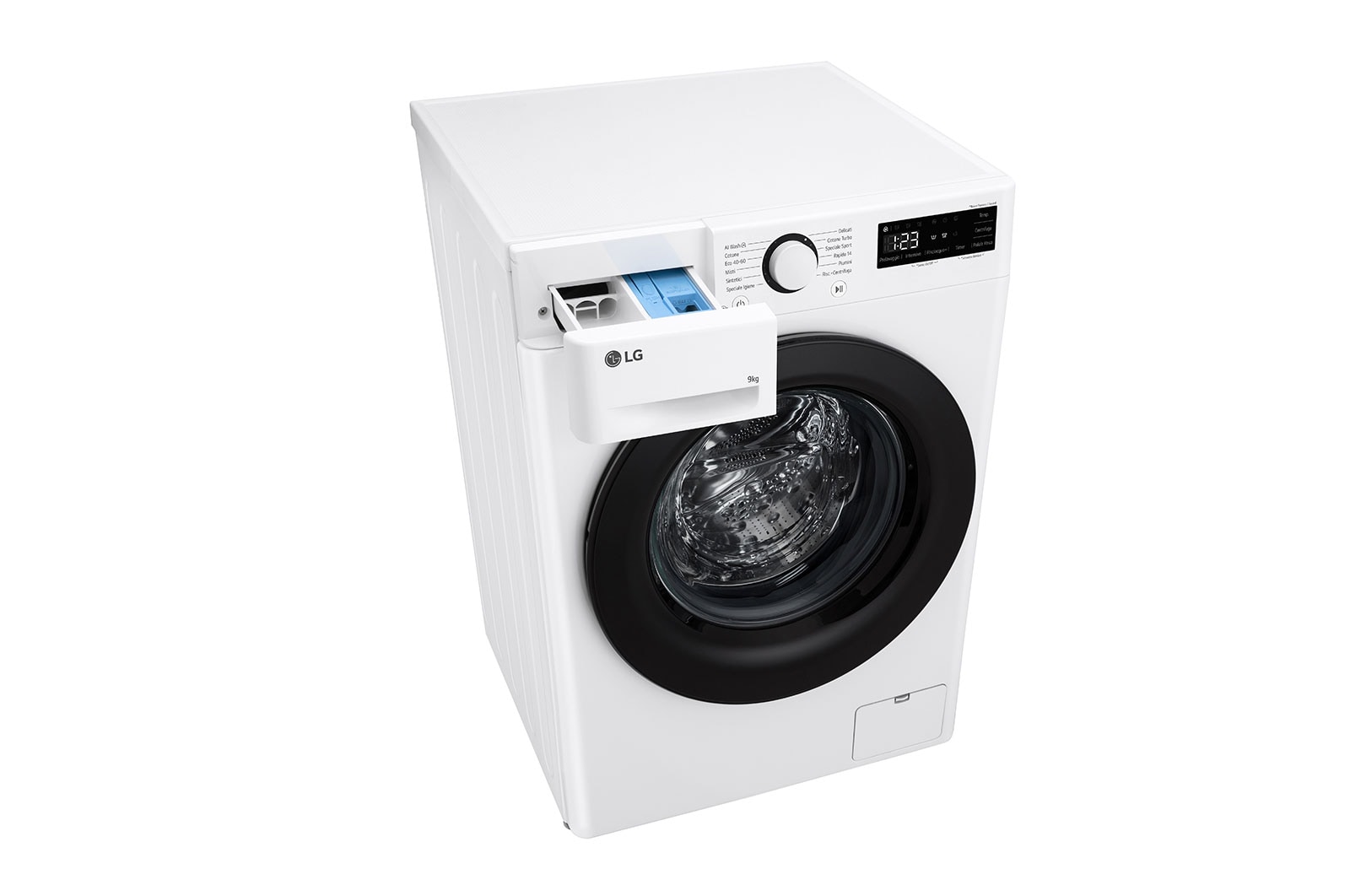 LG Lavatrice 9kg AI DD™ | Serie R3 Classe A-10% | 1400 giri, Lavaggio con AI, Smart Diagnosis, Motore Direct Drive | White, F4R3009NNWB