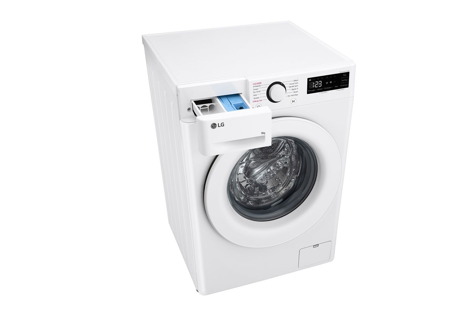 LG Lavatrice 9kg AI DD™ | Serie R3 Classe A-10% | 1400 giri, Lavaggio a vapore, Lavaggio con AI, Motore Direct Drive | White, F4R3009NSWW