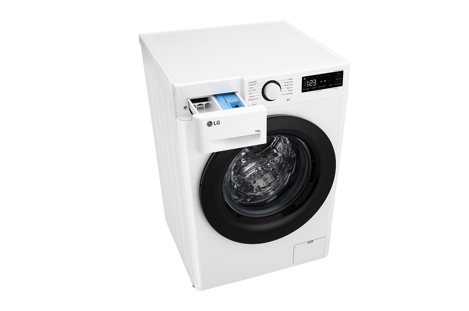 LG Lavatrice 10kg AI DD™ | Serie R3 Classe A-10% | 1400 giri, Lavaggio a vapore, Allergy Care, Inverter Direct Drive | White, F4R3010NSWB