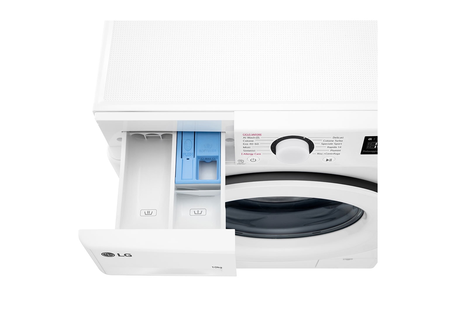 LG Lavatrice 10kg AI DD™ | Serie R3 Classe A-10% | 1400 giri, Lavaggio a vapore, Allergy Care, Inverter Direct Drive | White, F4R3010NSWW