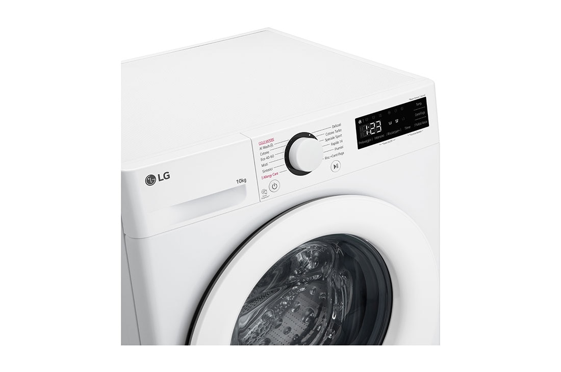 LG Lavatrice 10kg AI DD™ | Serie R3 Classe A-10% | 1400 giri, Lavaggio a vapore, Allergy Care, Inverter Direct Drive | White, F4R3010NSWW