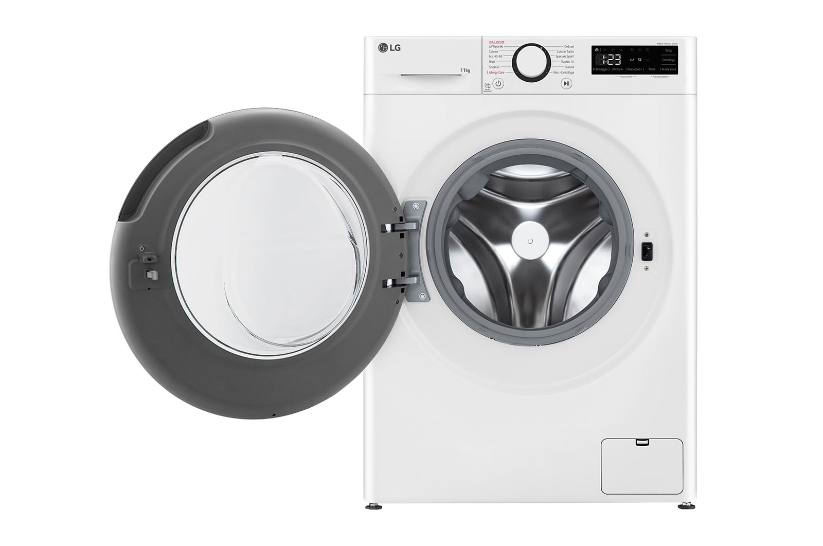 LG Lavatrice 11kg AI DD™ | Serie R3 Classe A-10% | 1400 giri, Lavaggio a vapore, Allergy Care, Inverter Direct Drive | White, F4R3011NSWW