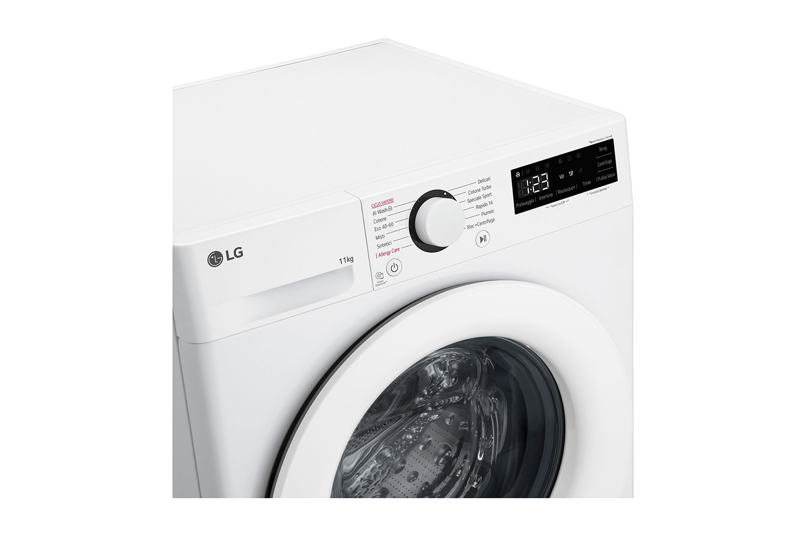 LG Lavatrice 11kg AI DD™ | Serie R3 Classe A-10% | 1400 giri, Lavaggio a vapore, Allergy Care, Inverter Direct Drive | White, F4R3011NSWW