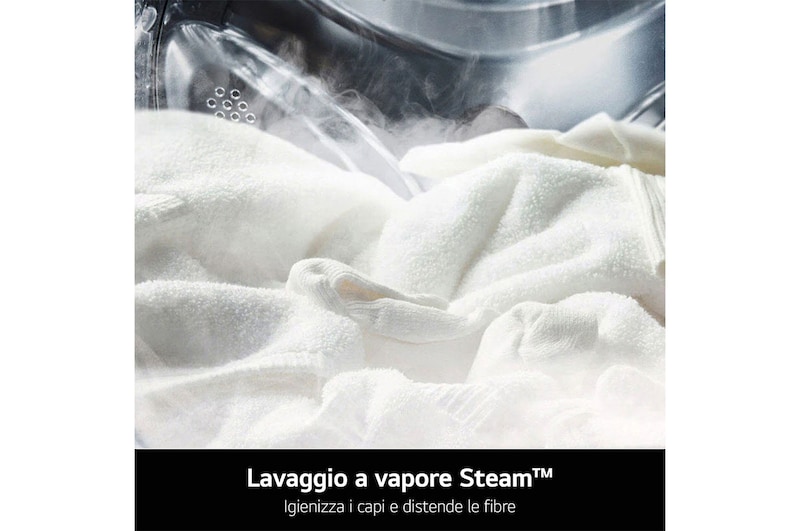 LG Lavatrice 9kg AI DD™ | Serie R3 Classe A-10% | 1400 giri, Autodosaggio, Lavaggio a vapore, Wi-Fi | White, F4R3509NSWB