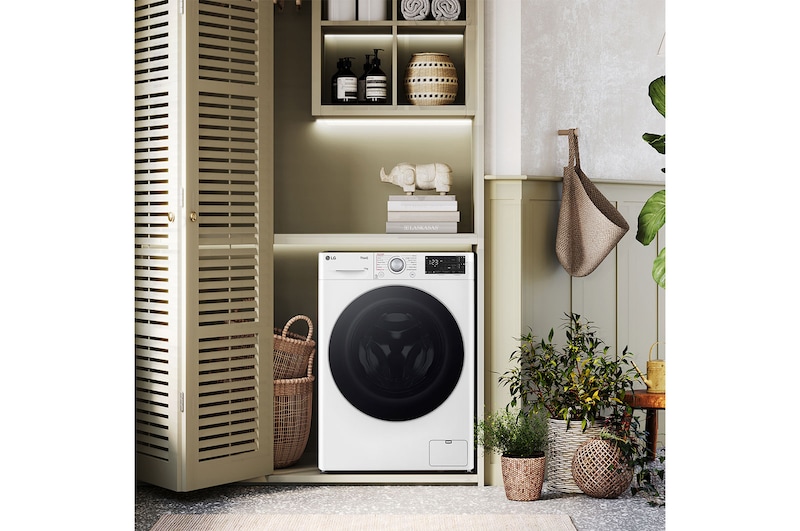 LG Lavatrice 9kg AI DD™ | Serie R3 Classe A-10% | 1400 giri, Autodosaggio, Lavaggio a vapore, Wi-Fi | White, F4R3509NSWB