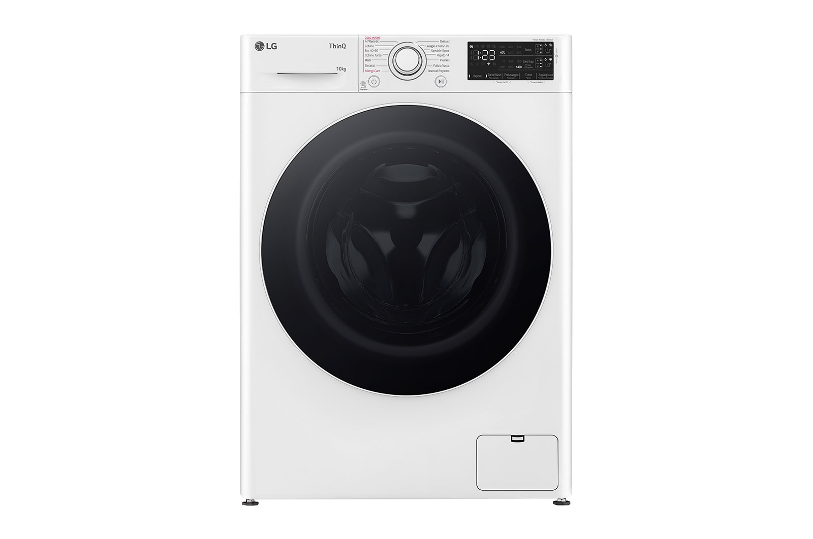 LG Lavatrice 10kg AI DD™ | Serie R3 Classe A-10% | 1400 giri, Autodosaggio, Lavaggio a vapore, Wi-Fi | White, F4R3710NSWW