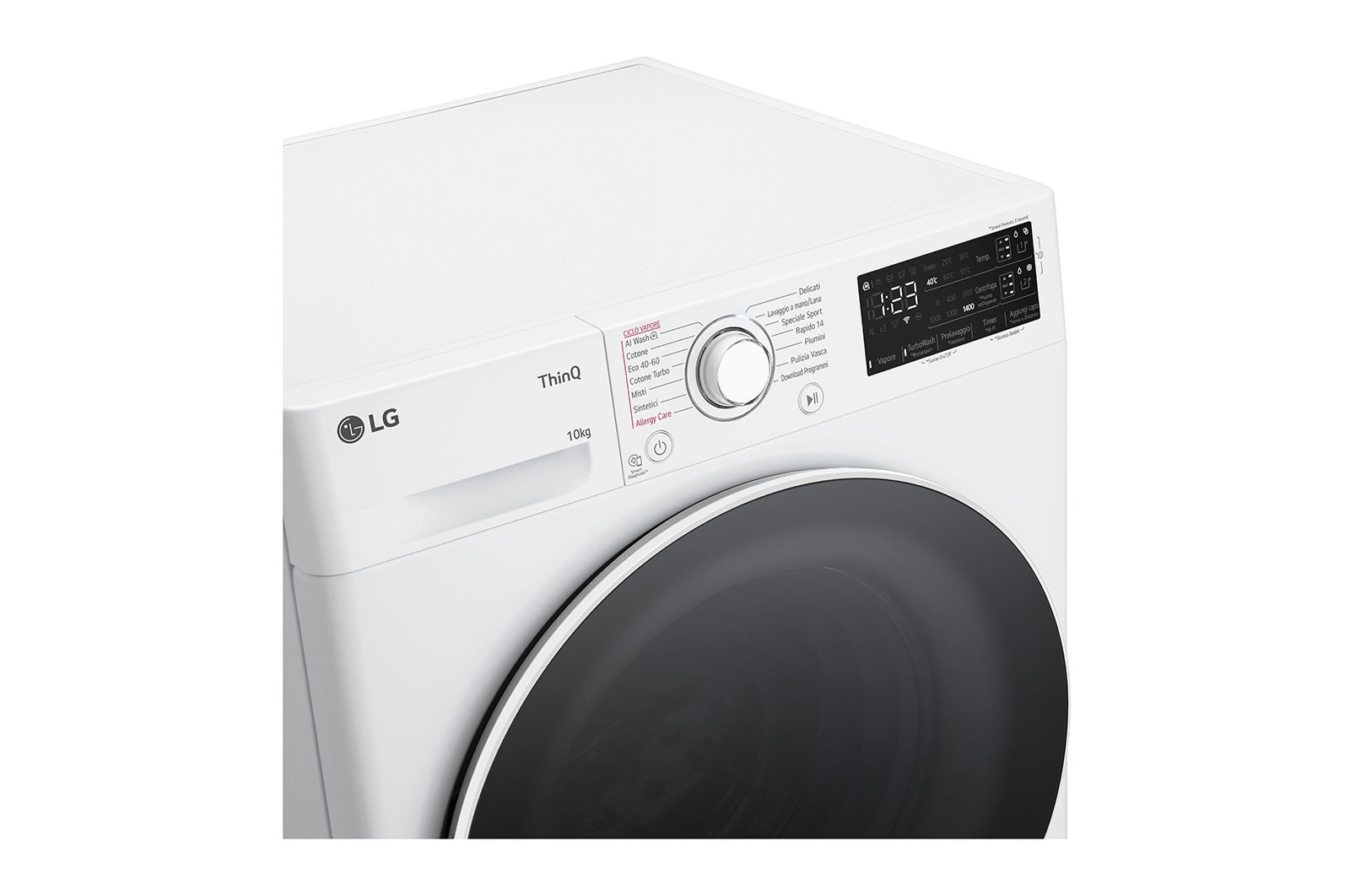 LG Lavatrice 10kg AI DD™ | Serie R3 Classe A-10% | 1400 giri, Autodosaggio, Lavaggio a vapore, Wi-Fi | White, F4R3710NSWW