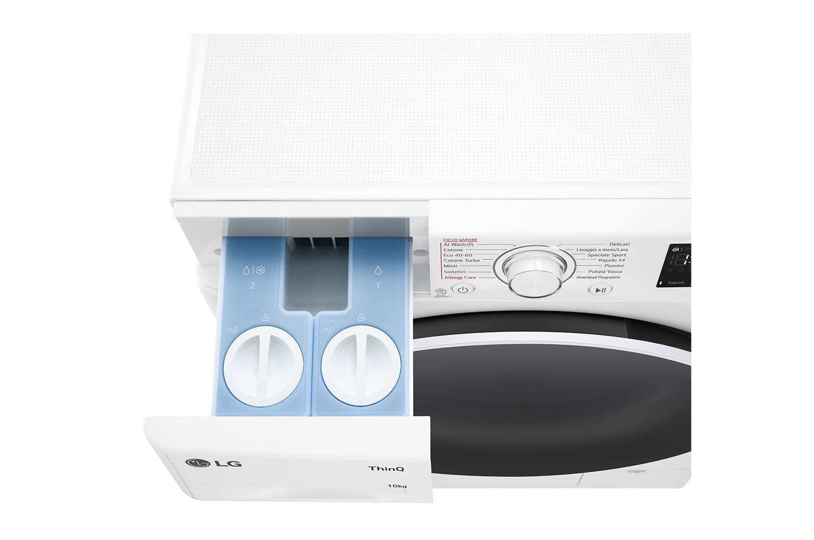 LG Lavatrice 10kg AI DD™ | Serie R3 Classe A-10% | 1400 giri, Autodosaggio, Lavaggio a vapore, Wi-Fi | White, F4R3710NSWW