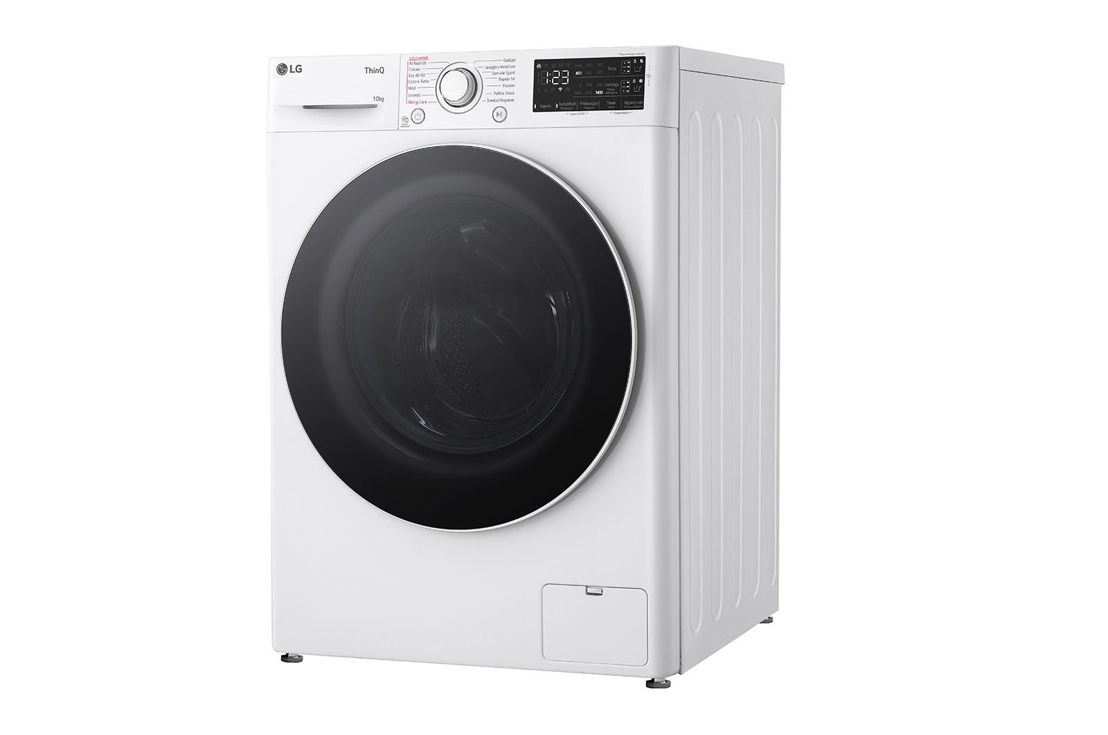 LG Lavatrice 10kg AI DD™ | Serie R3 Classe A-10% | 1400 giri, Autodosaggio, Lavaggio a vapore, Wi-Fi | White, F4R3710NSWW