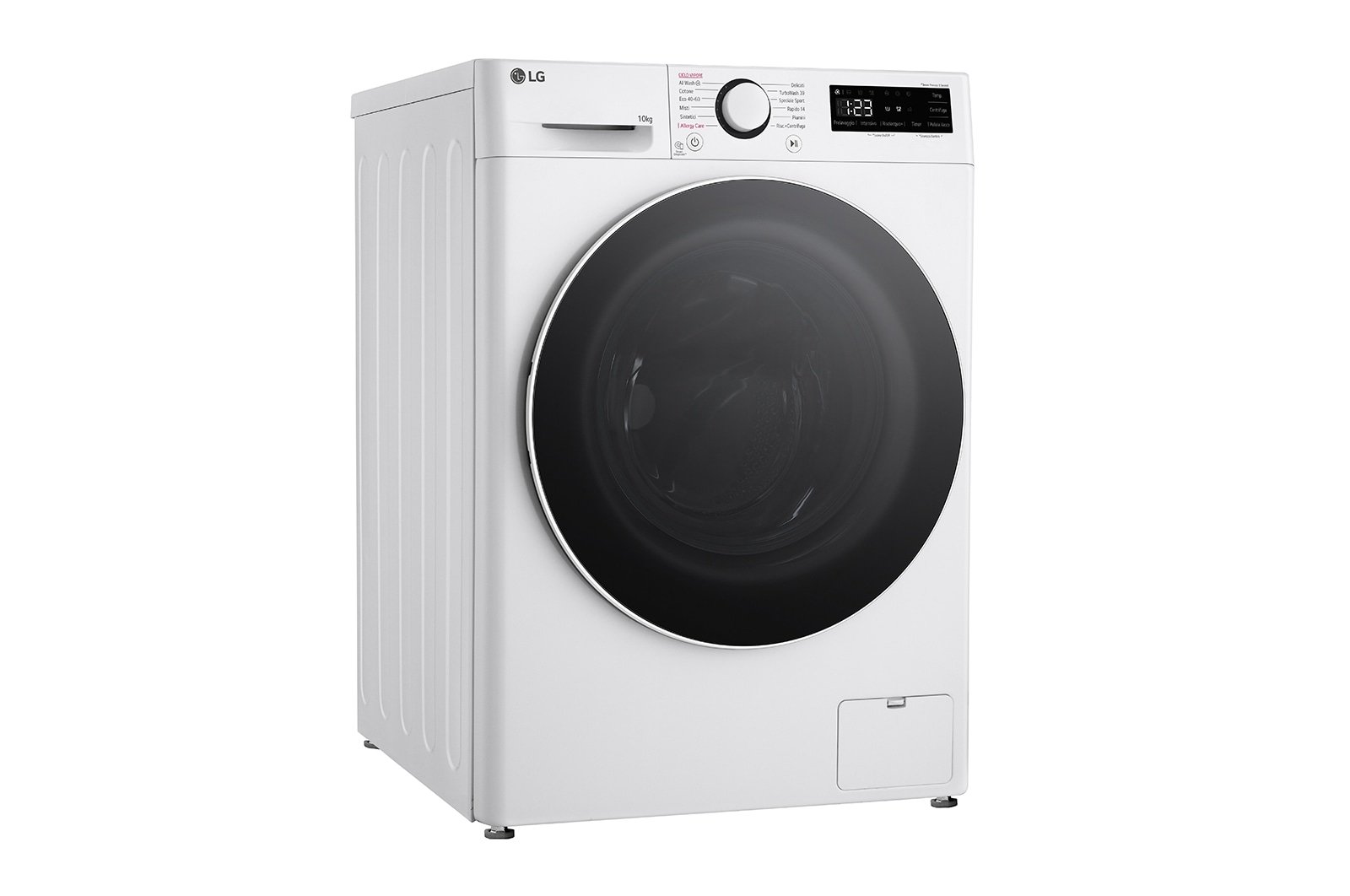 LG Lavatrice 10kg AI DD™ | Serie R5 Classe A-10% | 1400 giri, TurboWash 360, Lavaggio a vapore, Inverter Direct Drive | White, F4R5010TSWW