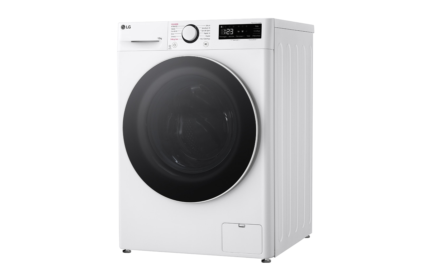 LG Lavatrice 10kg AI DD™ | Serie R5 Classe A-10% | 1400 giri, TurboWash 360, Lavaggio a vapore, Inverter Direct Drive | White, F4R5010TSWW