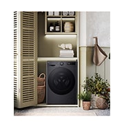 LG Lavatrice 11kg AI DD™ | Serie R5 Classe A-10% | 1400 giri, TurboWash 360, Lavaggio a vapore, Direct Drive | Middle Black, F4R5011TSMB