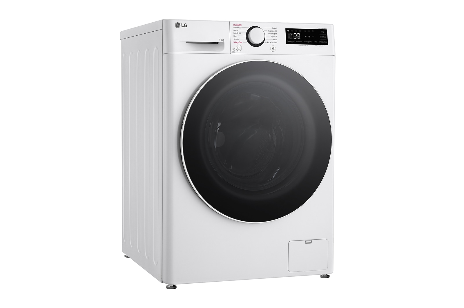 LG Lavatrice 11kg AI DD™ | Serie R5 Classe A-10% | 1400 giri, TurboWash 360, Lavaggio a vapore, Inverter Direct Drive| White, F4R5011TSWW