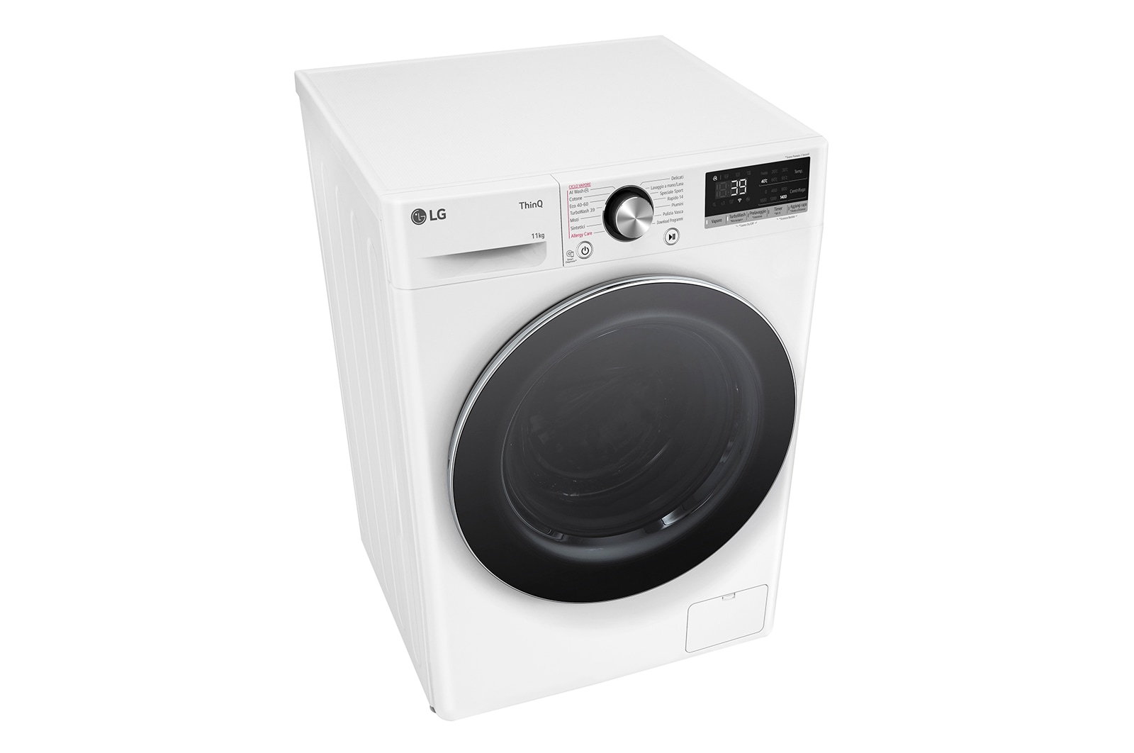 LG Lavatrice 10kg AI DD™ | Serie R7 Classe A-10% | 1400 giri, TurboWash 360, Vapore su 7 programmi, Wi-Fi | White, F4R7010TSWG