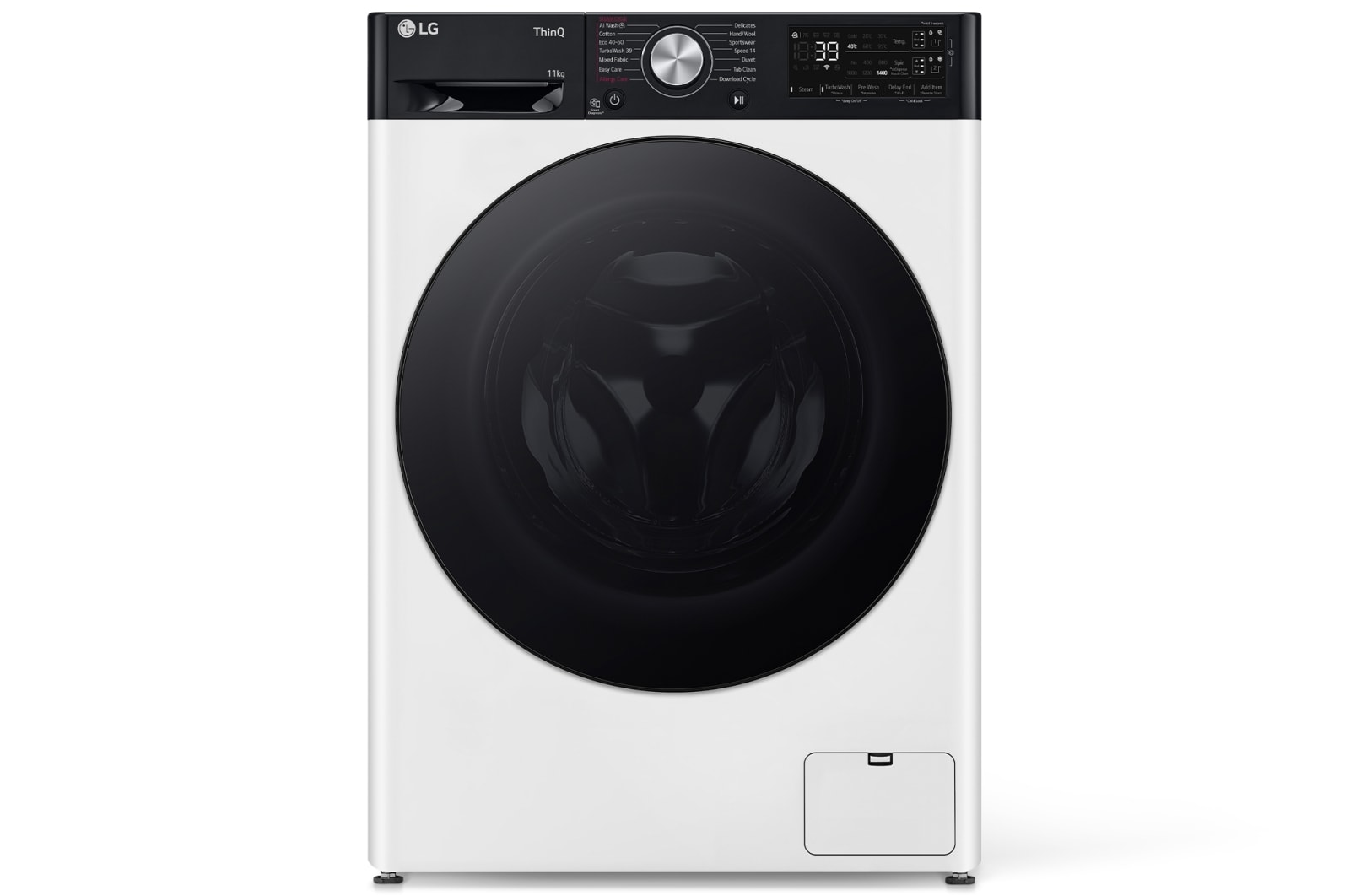 LG Lavatrice 11kg AI DD™ | Serie R7 Classe A-10% | 1400 giri, TurboWash 360, Autodosaggio, Vapore su 7 programmi, Wi-Fi | White, F4R7511TSWB