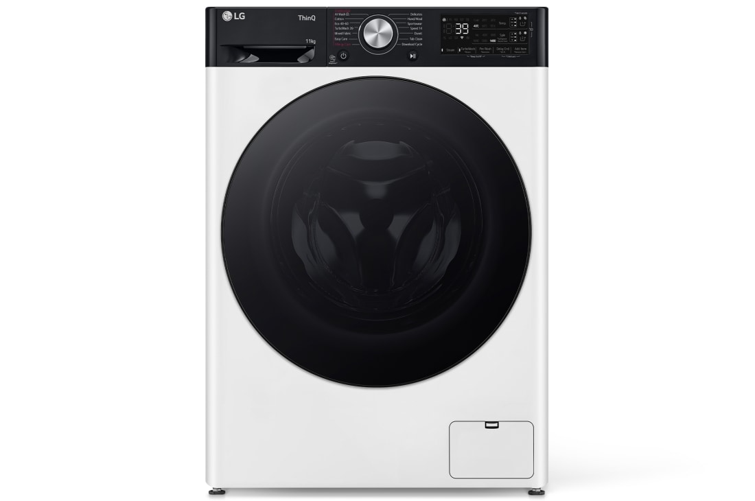 LG Lavatrice 11kg AI DD™ | Serie R7 Classe A-10% | 1400 giri, TurboWash 360, Autodosaggio, Vapore su 7 programmi, Wi-Fi | White, F4R7511TSWB