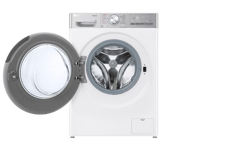 LG Lavatrice 9kg AI DD™ | Serie R9 Classe A-40% | 1400 giri, TurboWash 360, Vapore antipiega, Wi-Fi | White, F4R9009TPWC