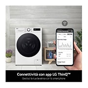 LG Lavatrice 13kg AI DD™ | Serie R9 Classe A-20% | 1400 giri, TurboWash 360, Autodosaggio, Vapore antipiega, Wi-Fi | Black, F4R9513TPBC