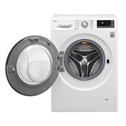 LG Lavatrice Smart TurboWash™ 9 kg Oblò Ring Silver Cromato, F4TURBO9