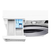 LG Lavatrice Smart TurboWash™ 9 kg Oblò Ring Silver Cromato, F4TURBO9