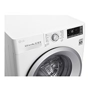 LG Lavatrice Smart TurboWash™ 9 kg Oblò Ring Silver Cromato, F4TURBO9