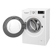 LG Lavatrice Smart TurboWash™ 9 kg Oblò Ring Silver Cromato, F4TURBO9