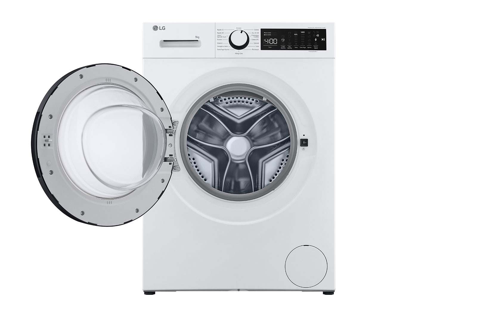 LG Lavatrice 9kg | Serie M3 Classe A | 1400 giri, Lavaggio a vapore, Allergy Care | White, F4WM309SAE