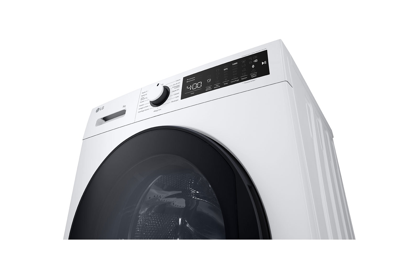 LG Lavatrice 9kg | Serie M3 Classe A | 1400 giri, Lavaggio a vapore, Allergy Care | White, F4WM309SAE