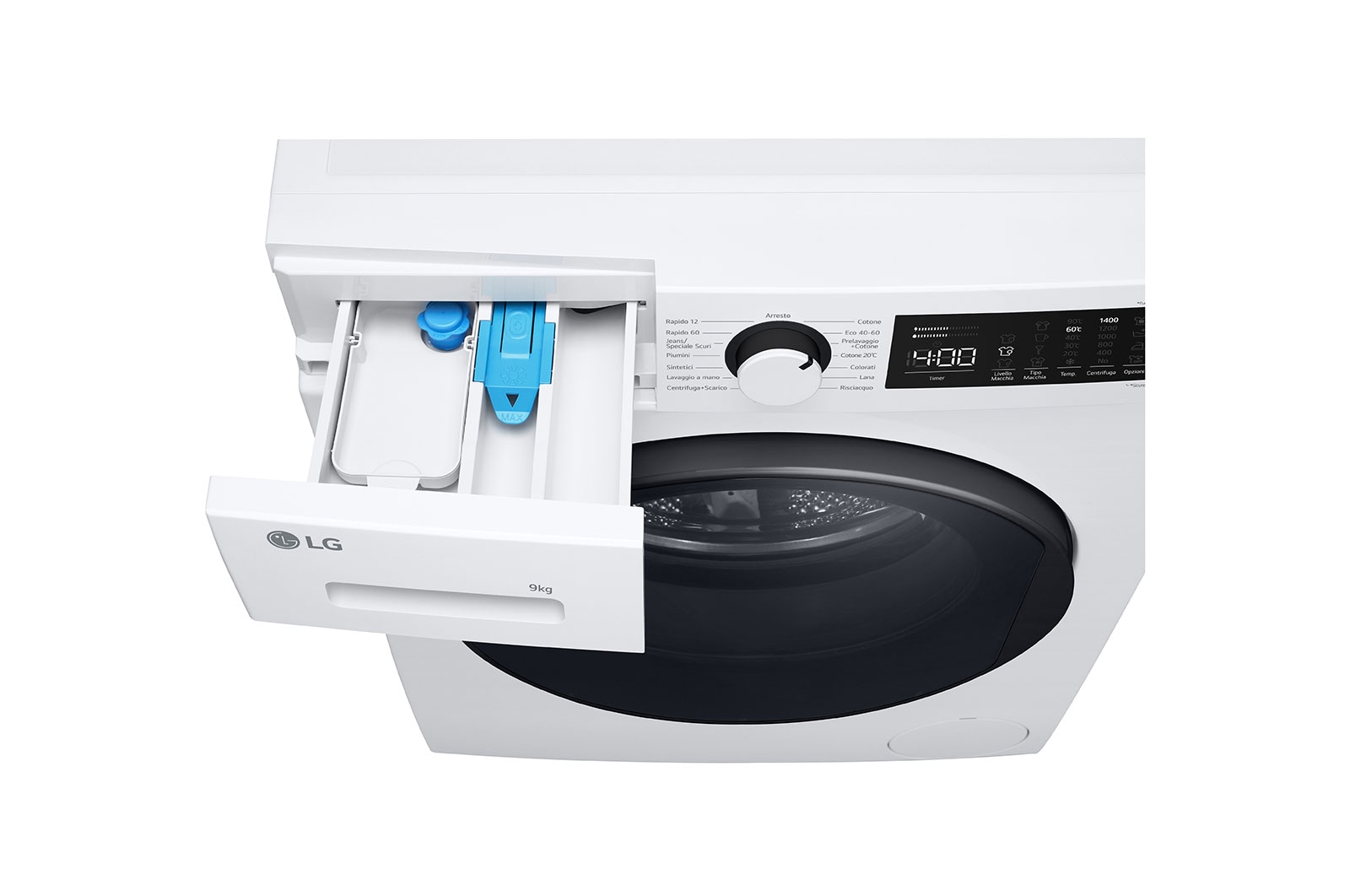 LG Lavatrice 9kg | Serie M3 Classe A | 1400 giri, Lavaggio a vapore, Allergy Care | White, F4WM309SAE