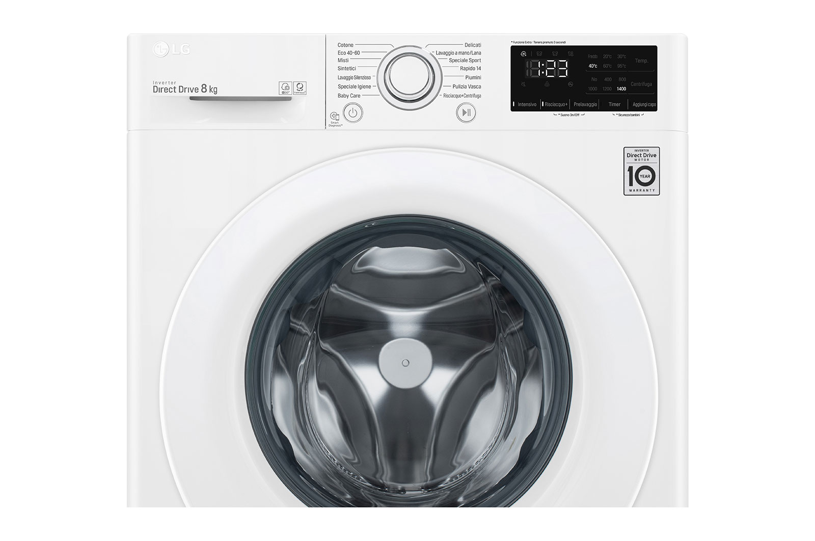 LG Lavatrice Smart AI DD™  8kg Classe energetica C, F4WV308N3E