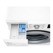 LG Lavatrice 8kg AI DD™ | Serie V3 Classe B | 1400 giri, Lavaggio a vapore, Inverter Direct Drive | White, F4WV308S4B